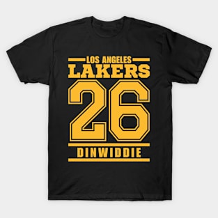 LA Lakers Dinwiddie 26 Basketball Player T-Shirt